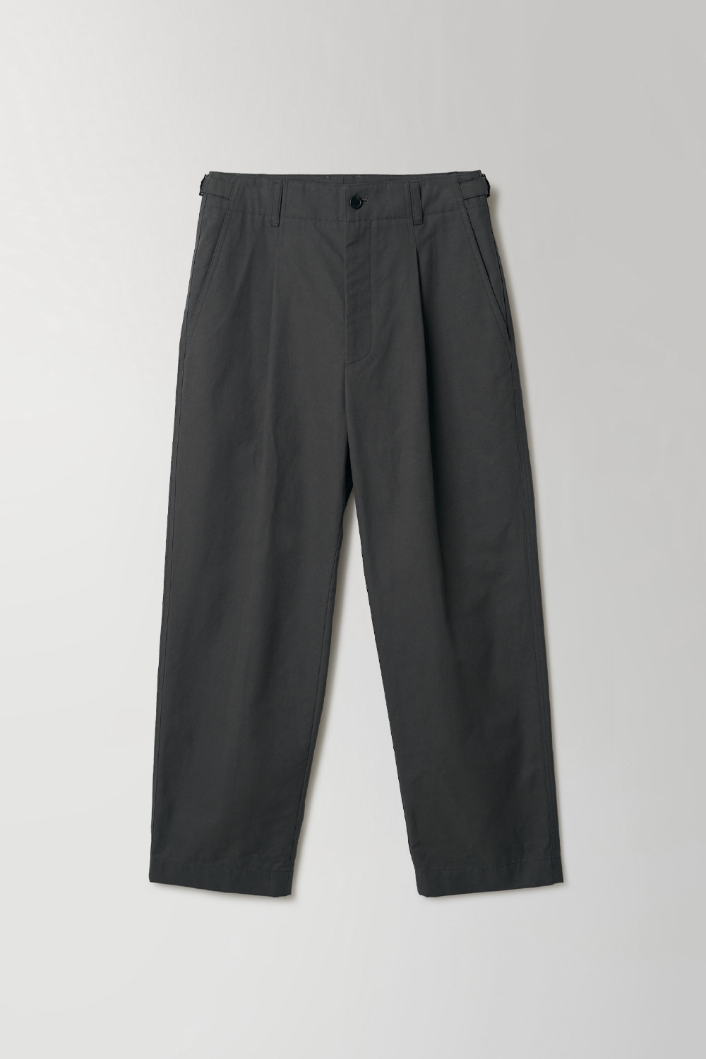 STRUCTURED CHINO PANTS - CHARCOAL