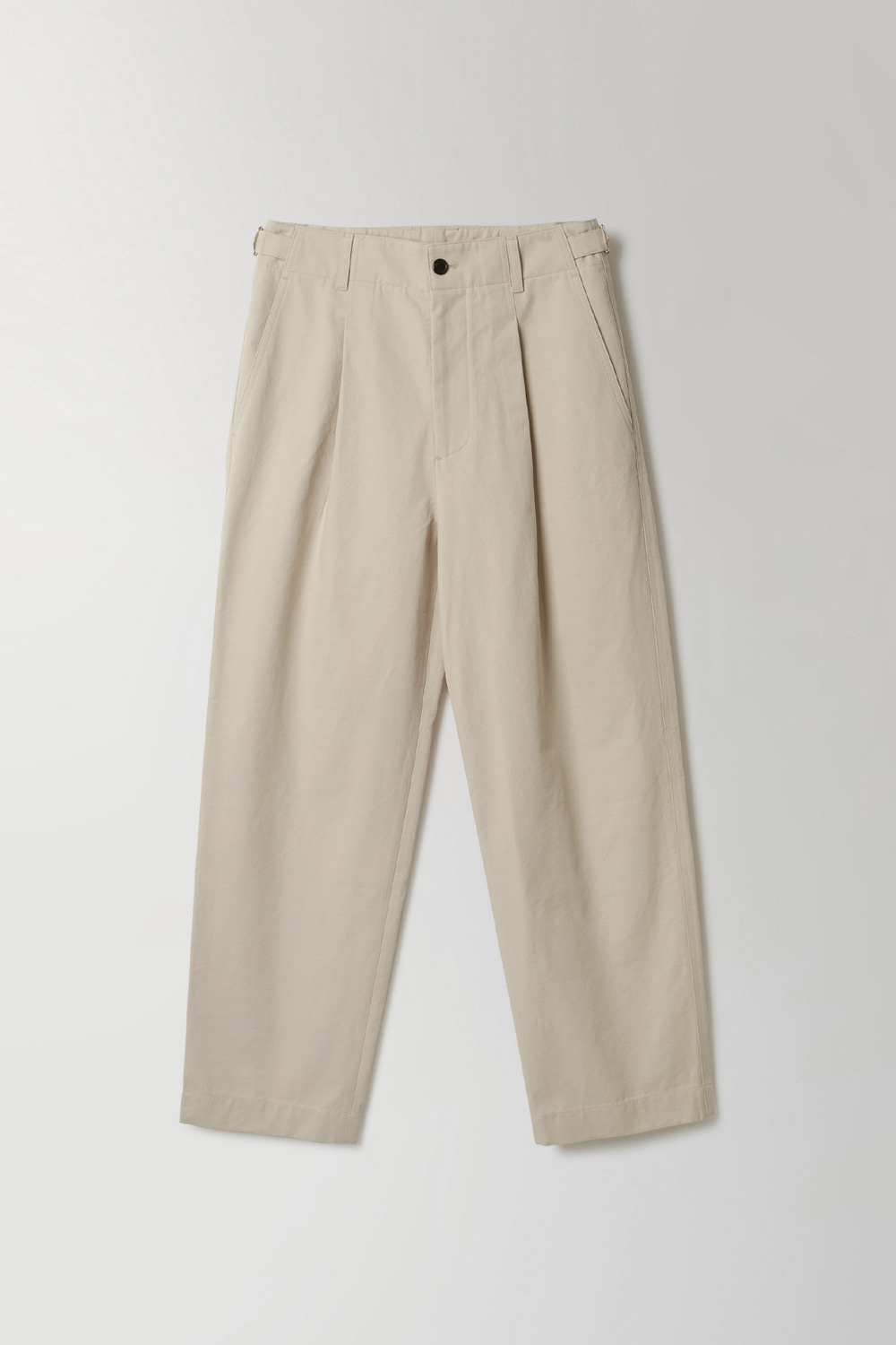 STRUCTURED CHINO PANTS - SAND BEIGE