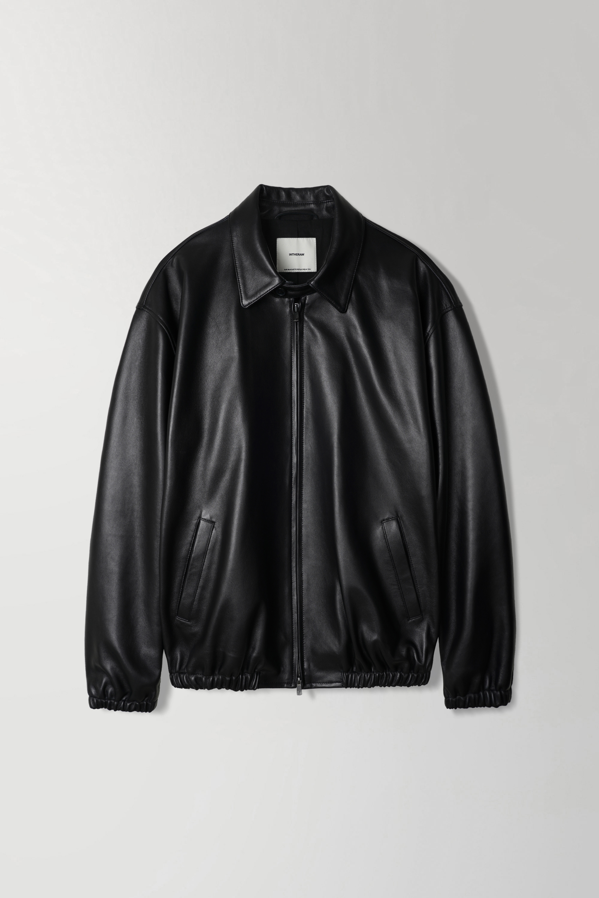 [2ND] LEATHER SWING TOP JACKET - BLACK